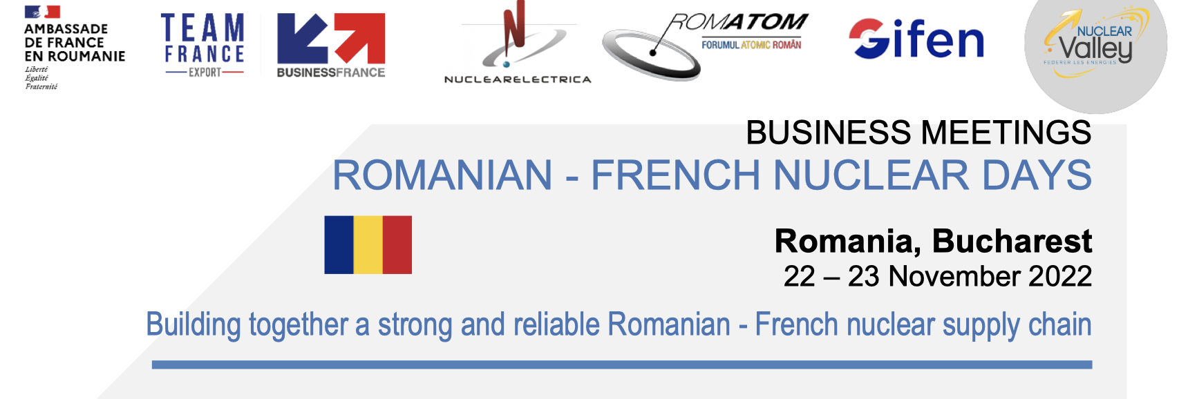 Eveniment Romanian – French Nuclear Days